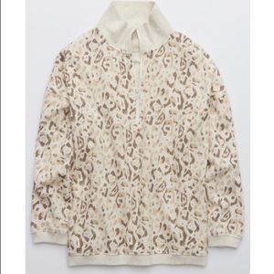 Aerie good vibes oversized quarter zip